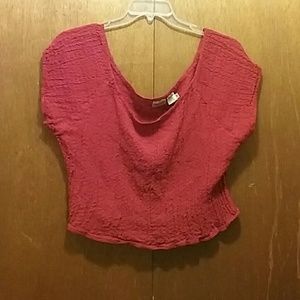 Red crop top